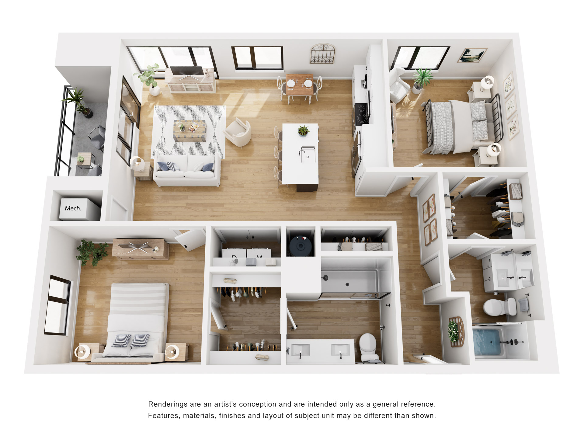 Floor plan layout diagram for B7-1265